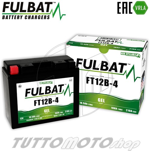 Batteria gel fulbat ft12b - fulbat, ft12b-4
