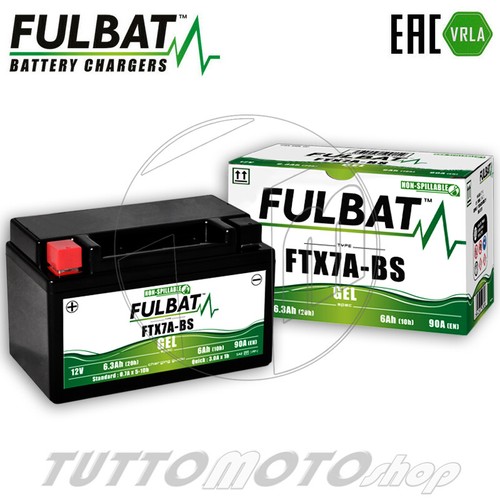 Batteria fulbat gel ftx7a - batteria, ftx7a-bs